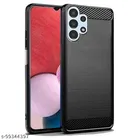 AESTMO Back Case Cover for Samsung Galaxy A13 4G Shockproof Slim Carbon Fibre Rugged TPU Armor Back Case Cover for Samsung Galaxy A13 4G 