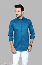 Cotton Blend Full Sleeves Shirt for Men 