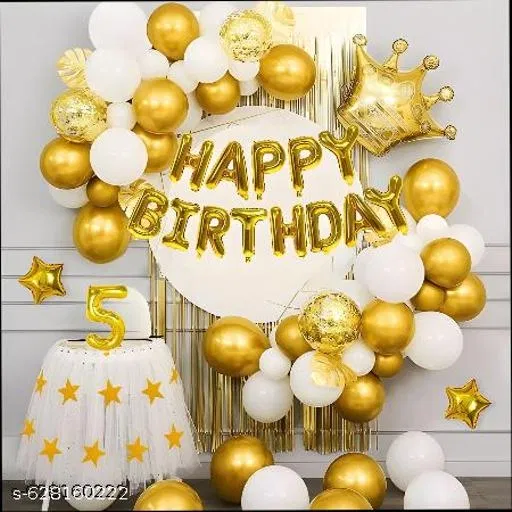 49 Pcs 5th Birthday Decoration kit, Multicolour, Set of 1