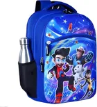 KG Medium 25L Kids Cartoon Backpack, Stylish Casual Bag for School, Picnic & Tuition (R-Blue)