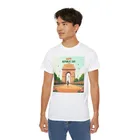 Round Neck Tricolour Republic Day T-Shirt for Men (White, M)