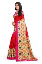 Khadi Silk Printed Saree for Women 