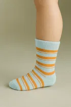 Cotton Spandex Full Length Socks for Kids 