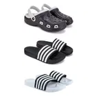 Combo of Clogs with Sliders for Men 