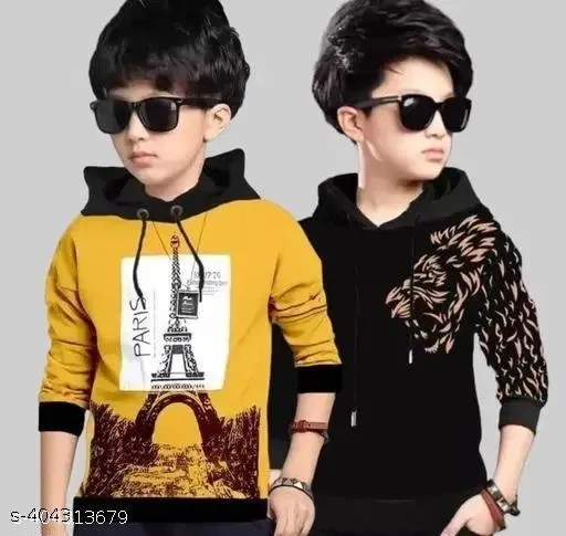 Cotton Clothing Set for Boys, Multicolour, Pack of 2 (6-7 Years)