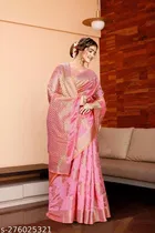 Organza Zari Woven Saree for Women 