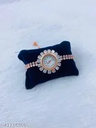 Feminine Fancy Diamond Watch Bracelets