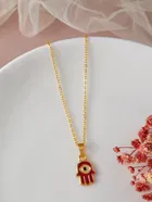 Gold Plated Chain & Pendant for Women & Girls 