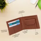 Tan Wallet for Men With Detachable Card Holder