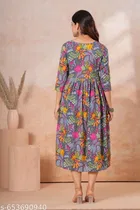 Rayon Kurti for Women, Multicolor 