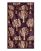 PVC Printed Fridge Top Cover with 3 Pcs Shelf Mats & Handle Cover 