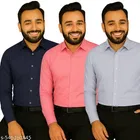 Cotton Blend Solid Shirts for Men, Multicolor 