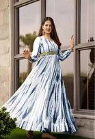 Georgette Printed Gown for Women 