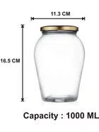 Glass Airtight Kitchen Storage Jars with Lid 