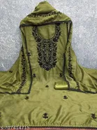 Embroidered Punjabi/All Over Suits Semi-Stitched Suits 