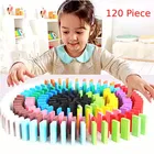Colorful Wooden Domino Block Set, Multicolor, Pack of 120