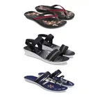 Sandals with 2 Pairs Flats for Women 