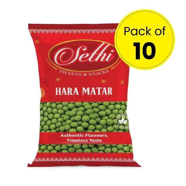 सेठी हरा मटर 10X75ग्राम (पैक ऑफ 10)