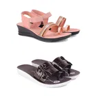 Combo of Flats with Sandals for Women 