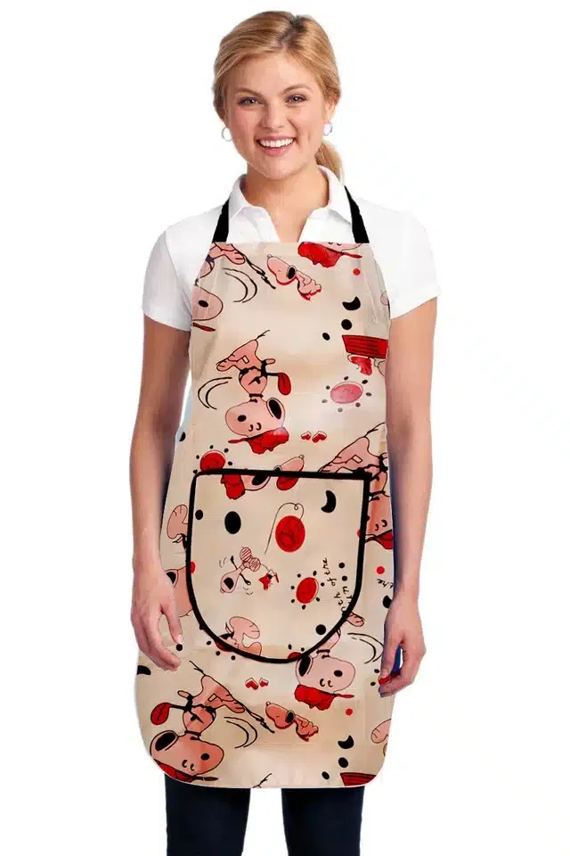 PVC Printed Kitchen Apron (Multicolor)