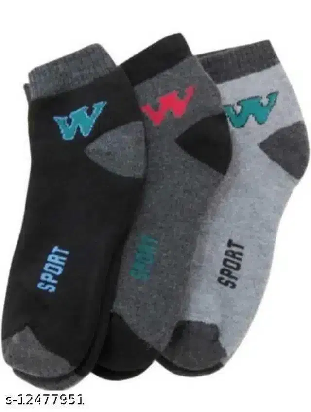 Woolen Socks for Men (Multicolor, Pack of 3)