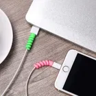 Rubber Spiral 4 Pcs Mobile Cable Protectors 