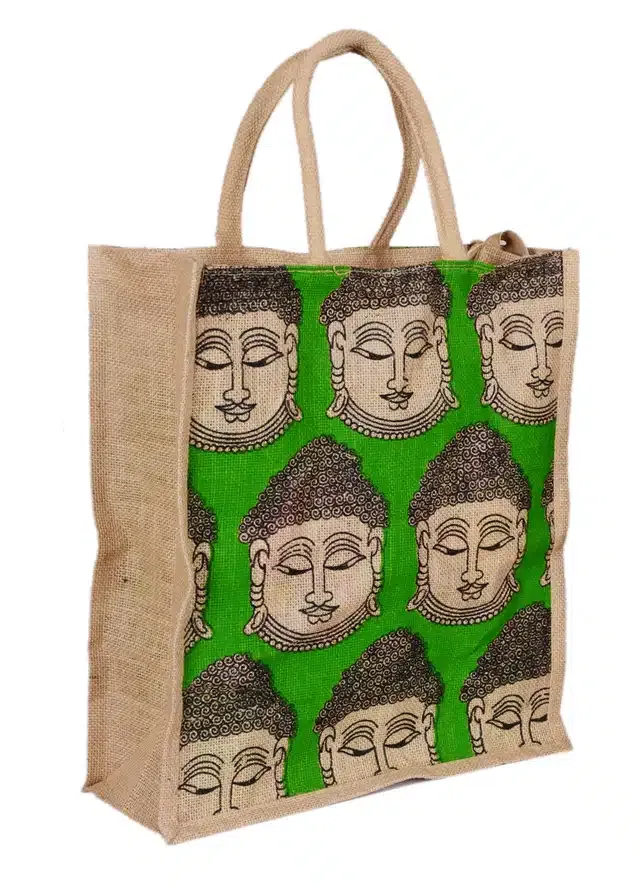 Jute Vegetable Shopping Bag (Green)