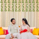 Net Backdrop for Decoration with Warm Yellow Led Light 