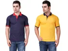 Polo Solid T-shirts for Men, Pack of 2 
