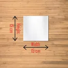 AK Arts Acrylic Square Shaped Wall Mirror Stickers, Silver, Pack of 4