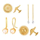 Gold Plated Designer Earrings Set for Women & Girls 