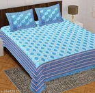 Cotton Double Bedsheet with 2 Pillow Cover 