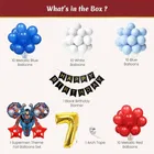 Super Man Theme 1st Birthday Balloon Decoration Kit For Kids, Multicolor, Pack Of 48