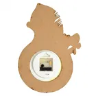 White Morpankh Wooden Wall Clock, Large [12" × 12"]
