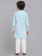 Cotton Blend Kurta with Pyjama for Boys 