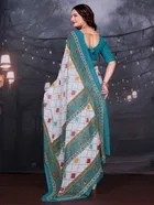 Georgette Printed Saree for Women 