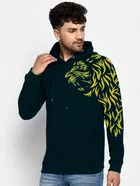 Hooded Printed Full Sleeves T-shirt for Men 