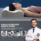 Shoulder & Back Pain Relief-Orthopedic Pillow, White