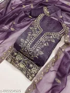 Embroidered Patiala Suit Unstitched for Women 