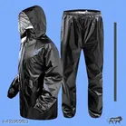 Plastic Raincoat for Men (Black, Free Size)