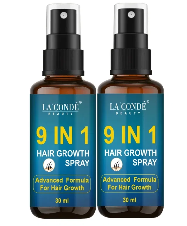 La'Conde Beauty 9-in-1 Hair Growth Spray (30 ml, Pack of 2)