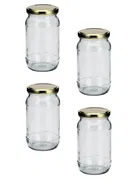 Glass Airtight Kitchen Storage Jars with Lid 