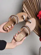 Shoetopia Girls Flat Sandals - Brown Size 3.0