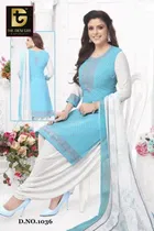 Synthetic Unstitched Dress Material for Women & Girls 
