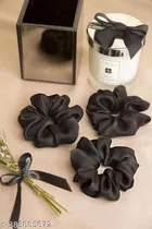 Black Rubber Band for Women 
