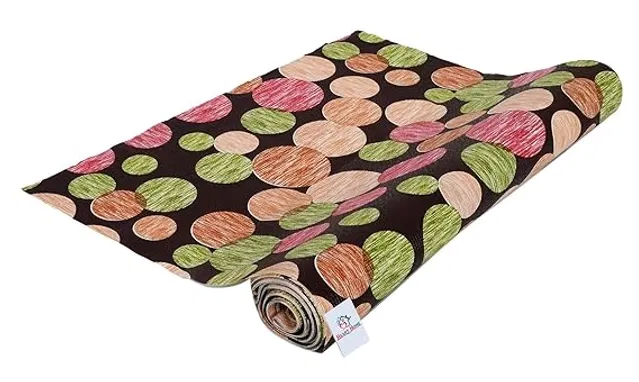 Laminated Non Woven Multipurpose Kitchen Cabinet Drawer Shelf Mat (Multicolor, 45x500 cm)