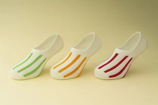 Cotton Striped Socks for Women (Multicolor, Pack of 3)
