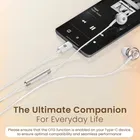 Portronics Conch Sigma C in Ear Type C Wired Earphones,in Line HD Mic,14.2mm Driver Wired  