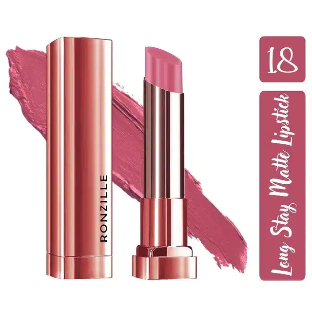 Ronzille Matte Lipstick (Icy Pink)
