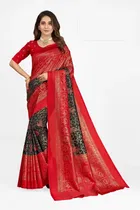 Art Silk Printed Saree for Women 